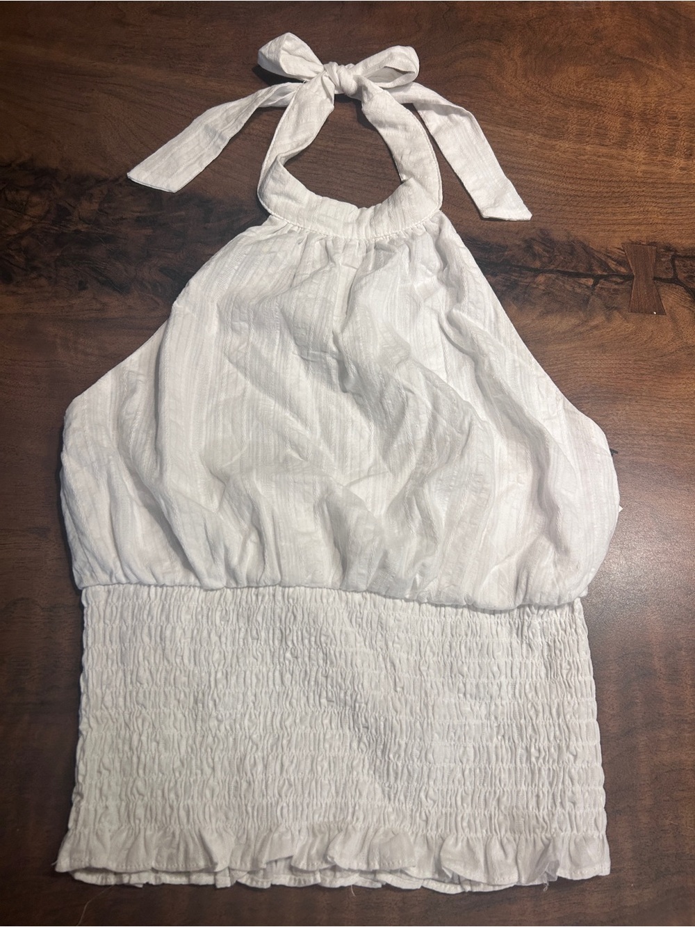 Francesca’s Mi Ami Myrah Smocked Halter Top